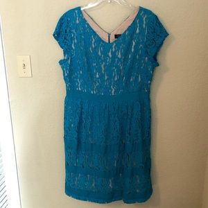 Robe Femme Tahari Arthur S. Levein - Taille 4 - Bleu Cobalt - Neuve Avec étiquettes - Style Fit & Flare